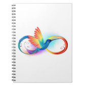 Carnet Colibri arc-en-ciel avec symbole Infinity (Devant)