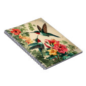 Carnet Colibri et fleurs : Carte postale Vintage (Côté Droit)