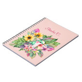 Carnet Colibri et fleurs tropicales (Côté gauche)