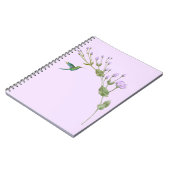 Carnet Colibri et Lisianthus (Côté gauche)