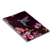 Carnet Colibri et orchidée, mode sans couture tropicale. (Côté Droit)