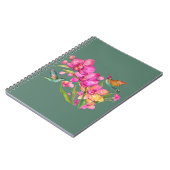 Carnet Colibri et orchidées (Côté gauche)