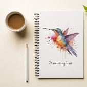 Carnet Colibri exotique coloré personnalisable