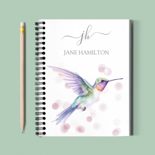 Carnet Colibri Monogramme Moderne