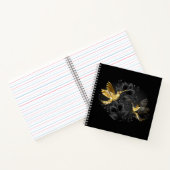 Carnet Colibri noir et or (Intérieur)