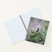 Carnet Colibri perché sur une branche de feuilles (Intérieur)
