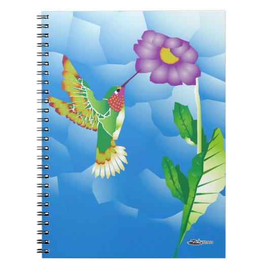 Carnet Colibri : stylisé (Devant)