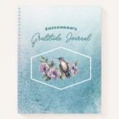 Carnet Colibri sur la couverture de la Gratitude de l'aqu (Devant)