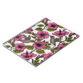 Carnet Colibris et fleurs d'hibiscus roses (Côté gauche)