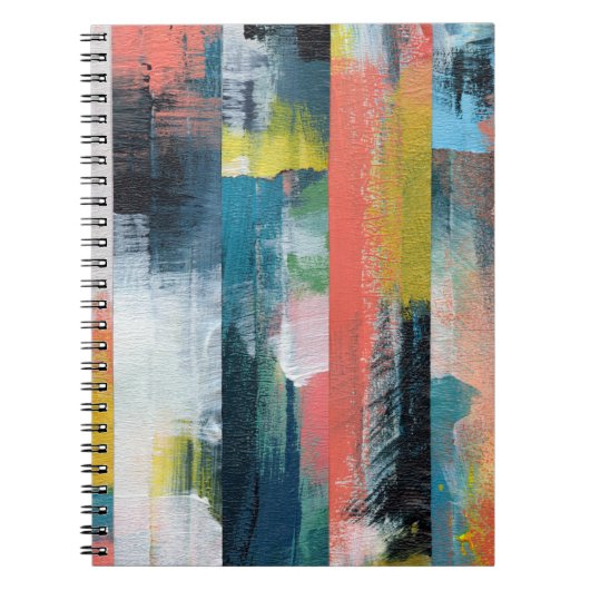 Carnet Collage abstrait coloré. (Devant)