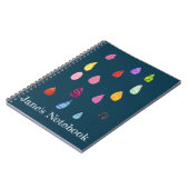 Carnet Collage d'art de gouttes de pluie boho mignon (Côté gauche)