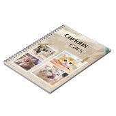 Carnet Collage de chats curieux (Côté gauche)