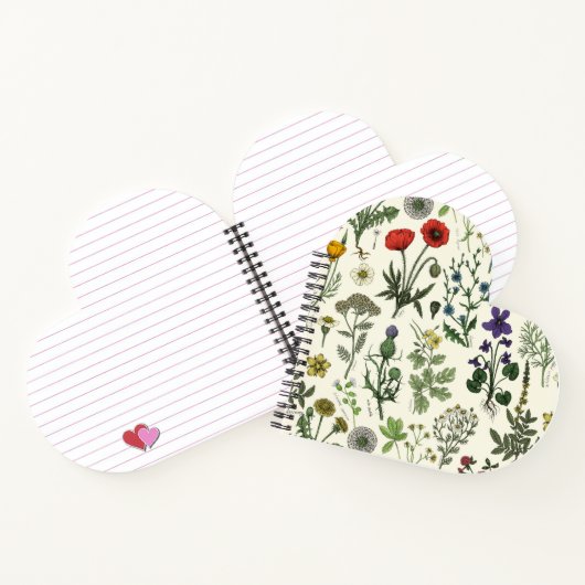 Carnet Collage de fleurs sauvages (Intérieur)