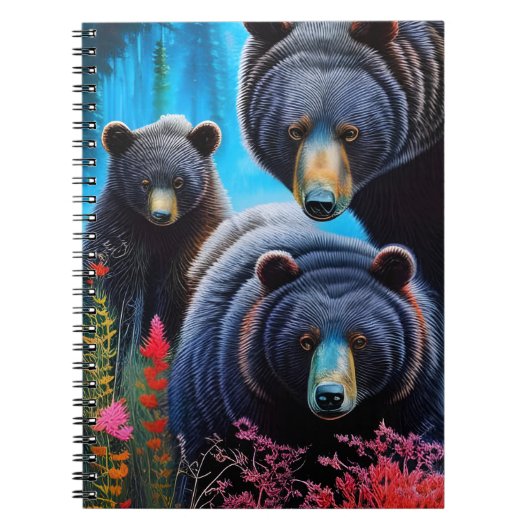 Carnet Collage de la famille de l'ours (Devant)