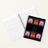 Carnet Collage de logo d'entreprise noir blanc (Intérieur)