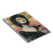 Carnet Collage de médias mixtes Femme et Oiseau (Côté Droit)