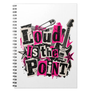 Carnet Collage de note de rançon punk rock Loud Is the Po