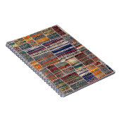 Carnet Collage de patchwork : motif de courtepointe mixte (Côté Droit)