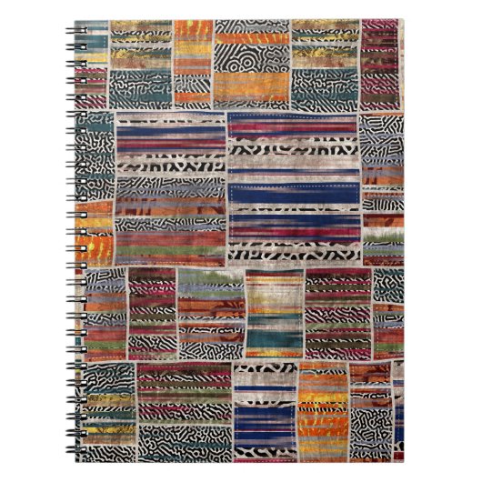 Carnet Collage de patchwork : motif de courtepointe mixte (Devant)