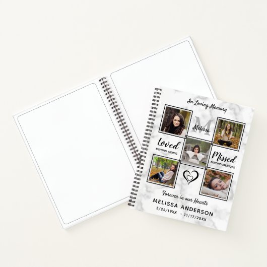 Carnet Collage de photos commémoratives du budget (Intérieur)