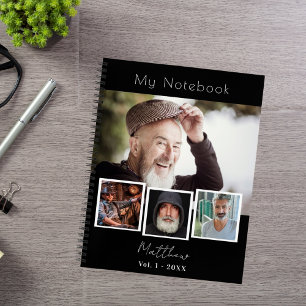 Carnet Collage de photos noir blanc