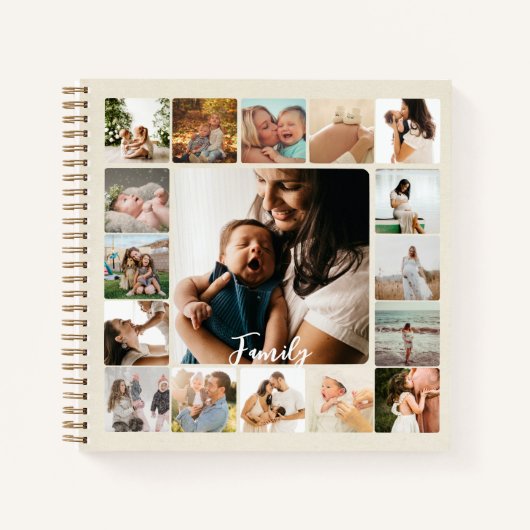Carnet Collage de plusieurs photos simple Frame Family Di (Devant)
