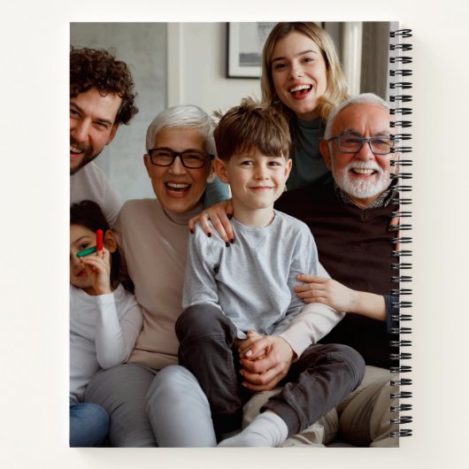 Carnet Collage de script familial Chic (Dos)