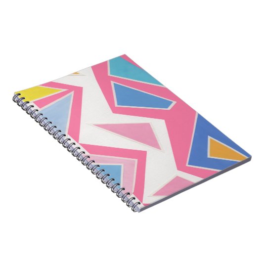 Carnet Collage de triangles roses (Côté Droit)