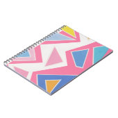 Carnet Collage de triangles roses (Côté gauche)