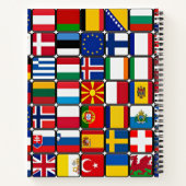 Carnet Collage des drapeaux internationaux, drapeaux du m (Dos)