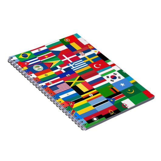 Carnet Collage international du drapeau (Côté Droit)