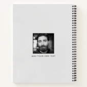 Carnet Collage photo Carré filtré noir et blanc (Dos)