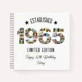 Carnet Collage photo de 60e anniversaire Fondé 1965 (Devant)