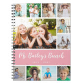 Carnet Collage photo de classe personnalisée Appréciation (Devant)