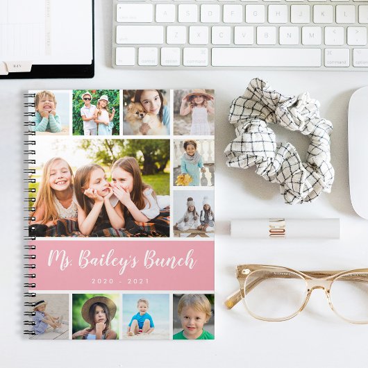 Carnet Collage photo de classe personnalisée Appréciation