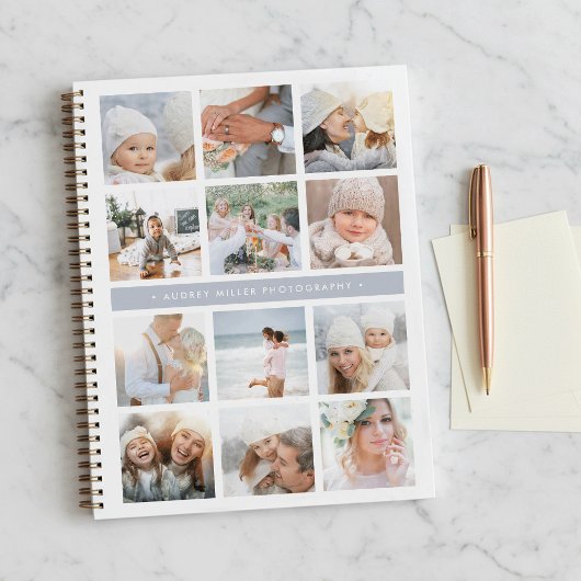 Carnet Collage photo de la bande grise de brouillard