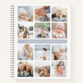 Carnet Collage photo de la bande grise de brouillard (Devant)