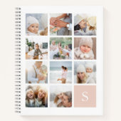 Carnet Collage photo de monogramme (Devant)