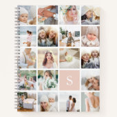 Carnet Collage photo de monogramme (Devant)