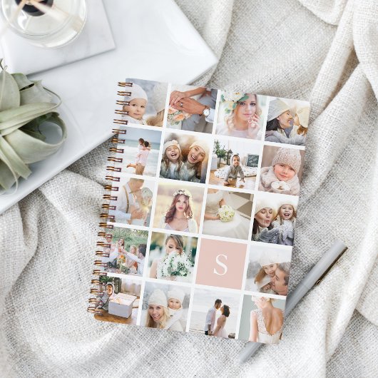 Carnet Collage photo de monogramme