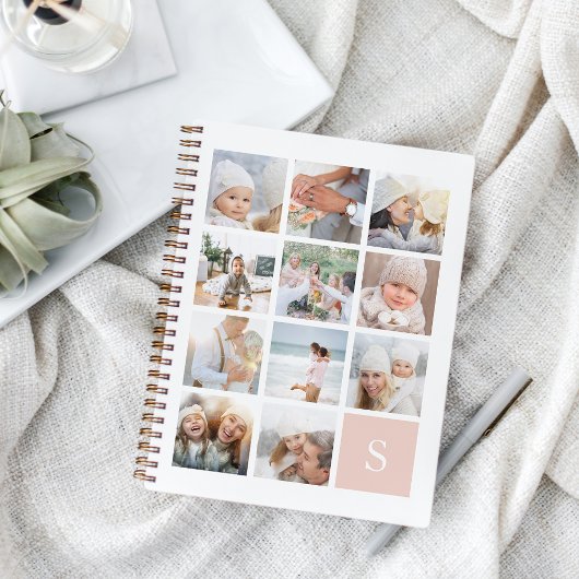 Carnet Collage photo de monogramme