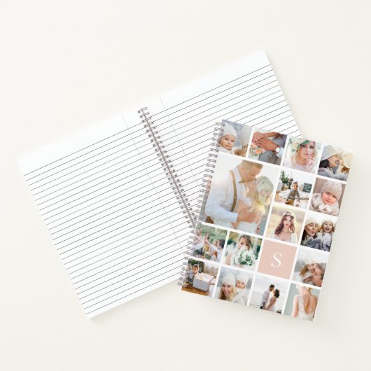 Carnet Collage photo de monogramme (Intérieur)