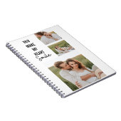 Carnet Collage photo en couple et belle citation romantiq (Côté Droit)