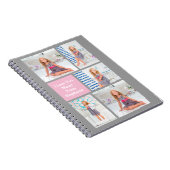 Carnet Collage Photo Fête des Mères Personnalisé Rose/Ver (Côté Droit)