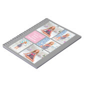 Carnet Collage Photo Fête des Mères Personnalisé Rose/Ver (Côté gauche)