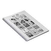 Carnet Collage photo filtré noir et blanc (Côté Droit)