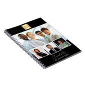 Carnet Collage photo logo entreprise noir blanc (Côté Droit)