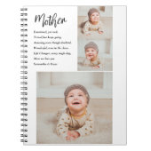 Carnet Collage Photo & Meilleure Mère Citation Beau Cadea (Devant)