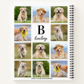 Carnet Collage photo personnalisé Monogramme amusant Crée (Dos)