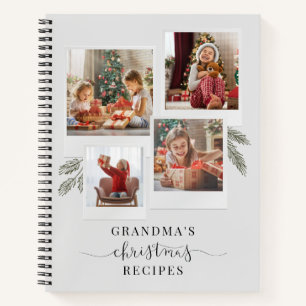 Carnet Collage photo Recettes de Noël de grand-mère